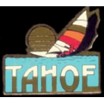 LAKE TAHOE CALIFORNIA SAILBOARDER HAT LAPEL PIN